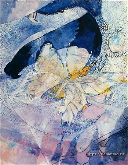 Seven of Cups card from the Margarete Petersen Tarot deck