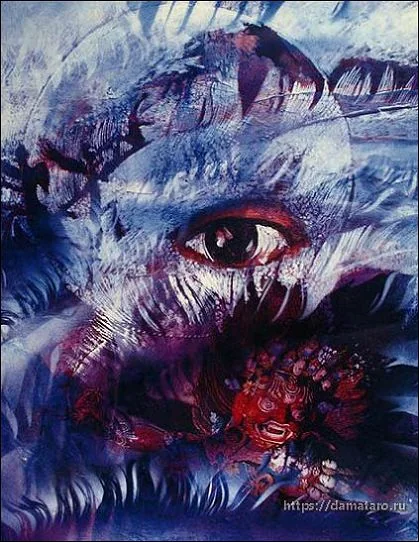 Eight of Cups card from the Margarete Petersen Tarot deck