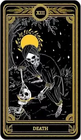 Death card from the Marigold Tarot deck