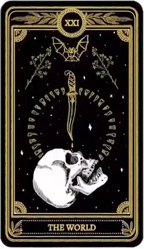 The World card from the Marigold Tarot deck