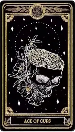 Ace of Cups card from the Marigold Tarot deck