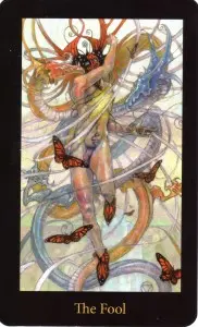 The Fool card from the Mary-El Tarot deck