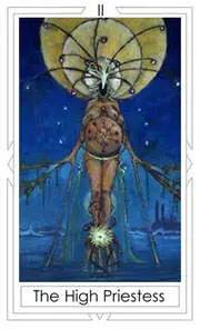 Mary El Tarot Review 2 The High Priestess card from the Mary-El Tarot deck