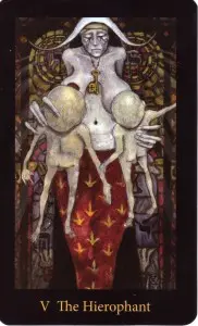 The Hierophant card from the Mary-El Tarot deck