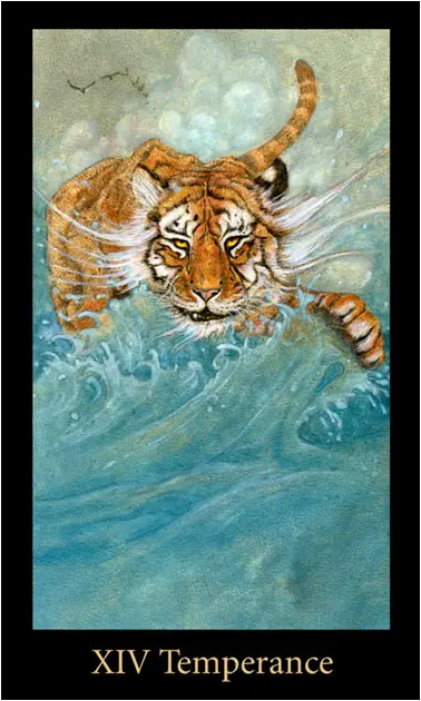 Temperance card from the Mary-El Tarot deck