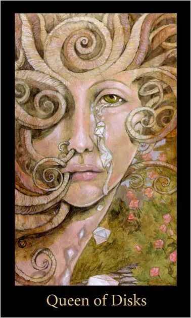 Queen of Pentacles card from the Mary-El Tarot deck