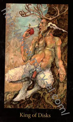 King of Pentacles card from the Mary-El Tarot deck