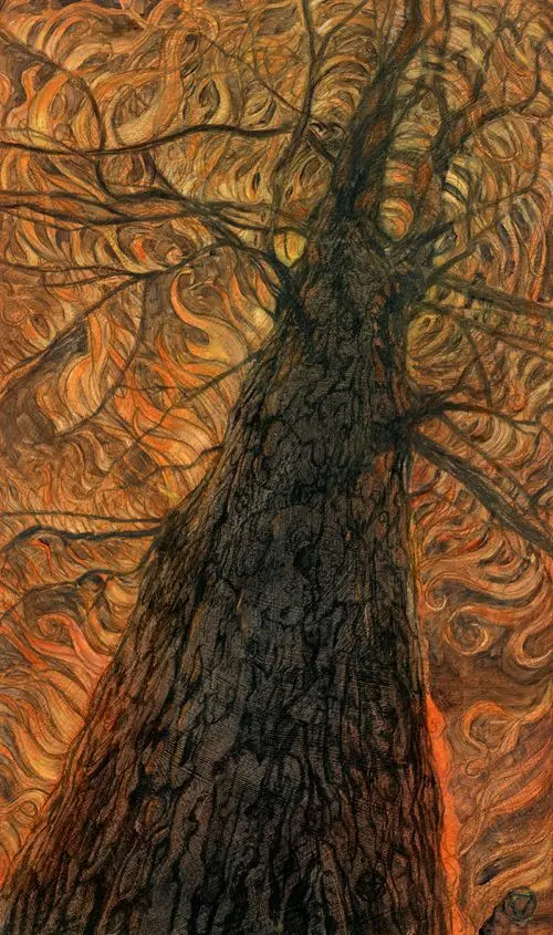 4 of Wands card from the Mary-El Tarot deck