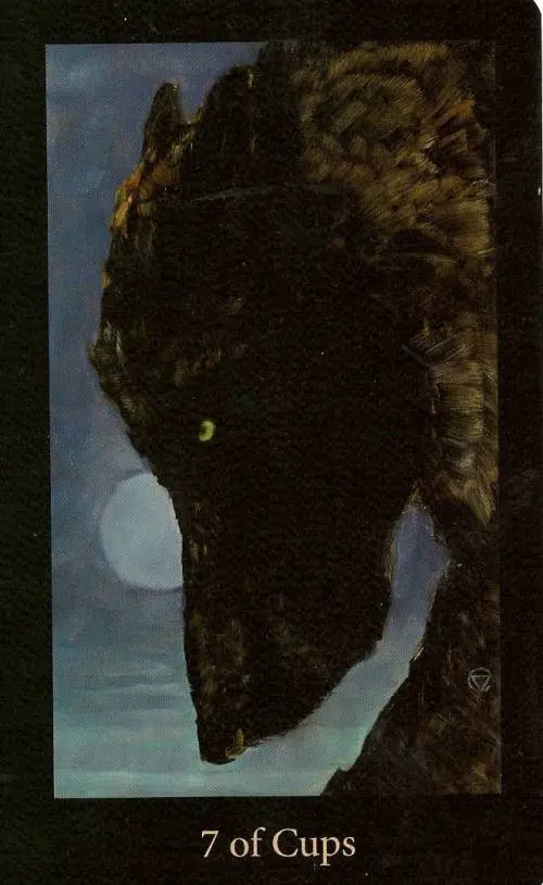 7 of Cups card from the Mary-El Tarot deck