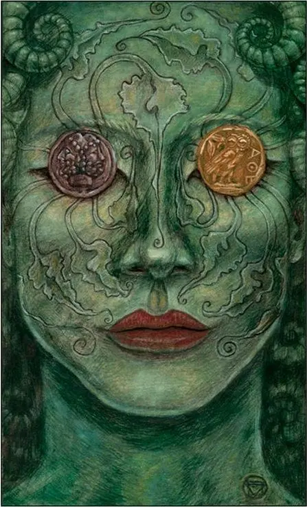 2 of Pentacles card from the Mary-El Tarot deck