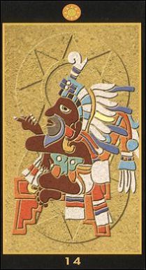 King of Pentacles - Mayan Tarot - Tarot Deck by Silvana Alasia