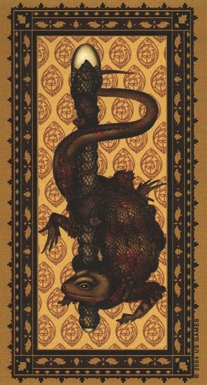 Ace of Wands - Medieval Cat Tarot - Lawrence Teng