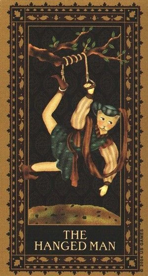Hanged Man - Medieval Cat Tarot - Lawrence Teng
