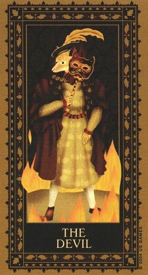 The Devil - Medieval Cat Tarot - Lawrence Teng