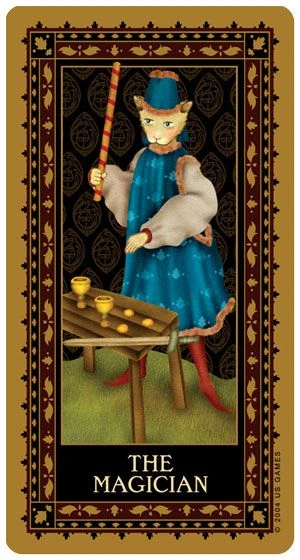 The Magician - Medieval Cat Tarot - Lawrence Teng