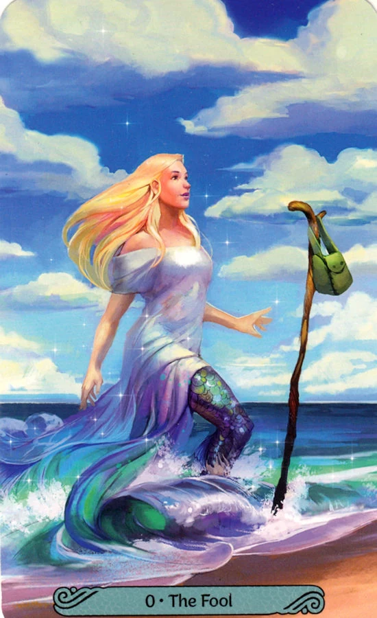 The Fool card from the Mermaid Tarot deck