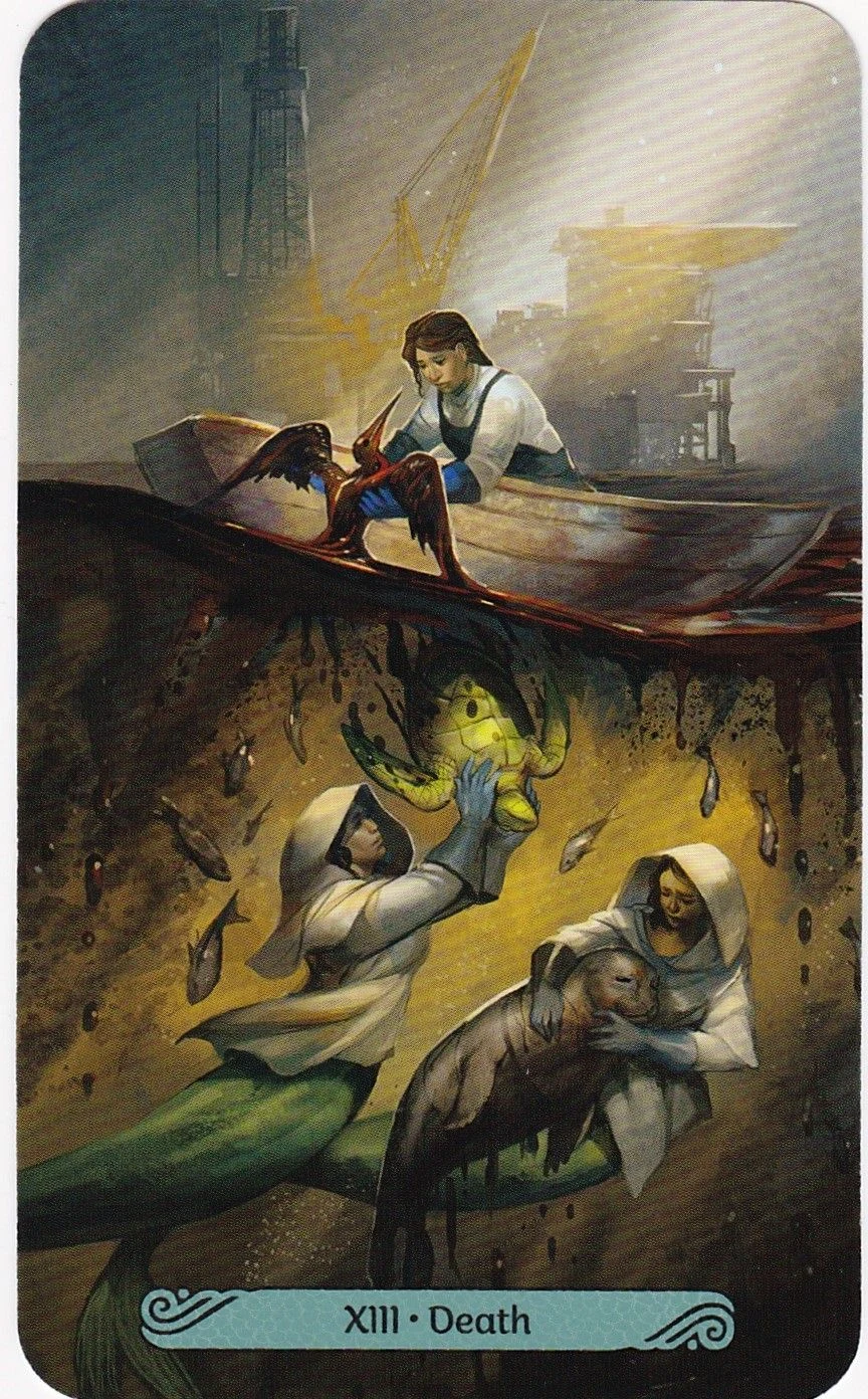 Death card from the Mermaid Tarot deck