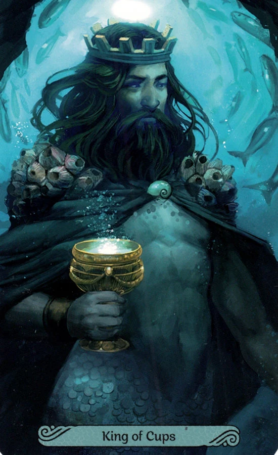 King of Cups card from the Mermaid Tarot deck