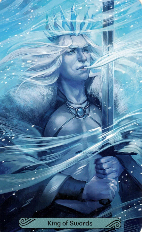 King of Swords card from the Mermaid Tarot deck