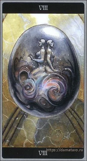 Strength card from the Meta Barons Tarot deck