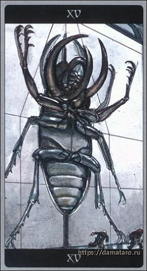 Meta Barons Tarot Review 6 The Devil card from the Meta Barons Tarot deck