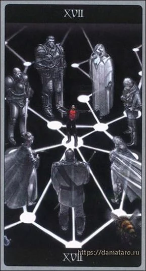 Meta Barons Tarot Review 11 The Star card from the Meta Barons Tarot deck