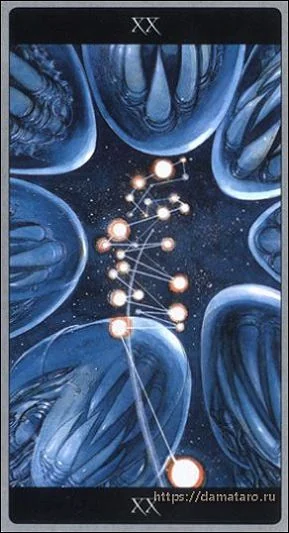 Judgement card from the Meta Barons Tarot deck