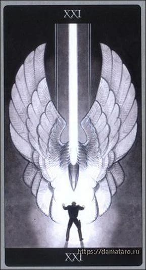 The World card from the Meta Barons Tarot deck