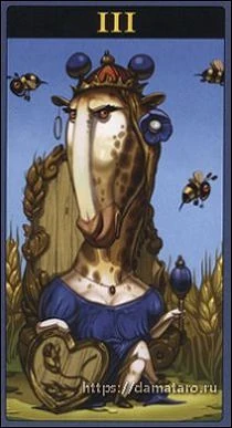 The Empress card from the Mibramig Magical Tarot deck