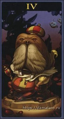The Emperor card from the Mibramig Magical Tarot deck