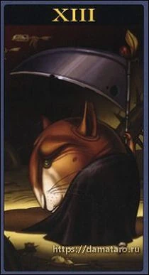 Death card from the Mibramig Magical Tarot deck