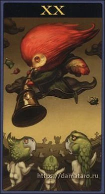 Judgement card from the Mibramig Magical Tarot deck