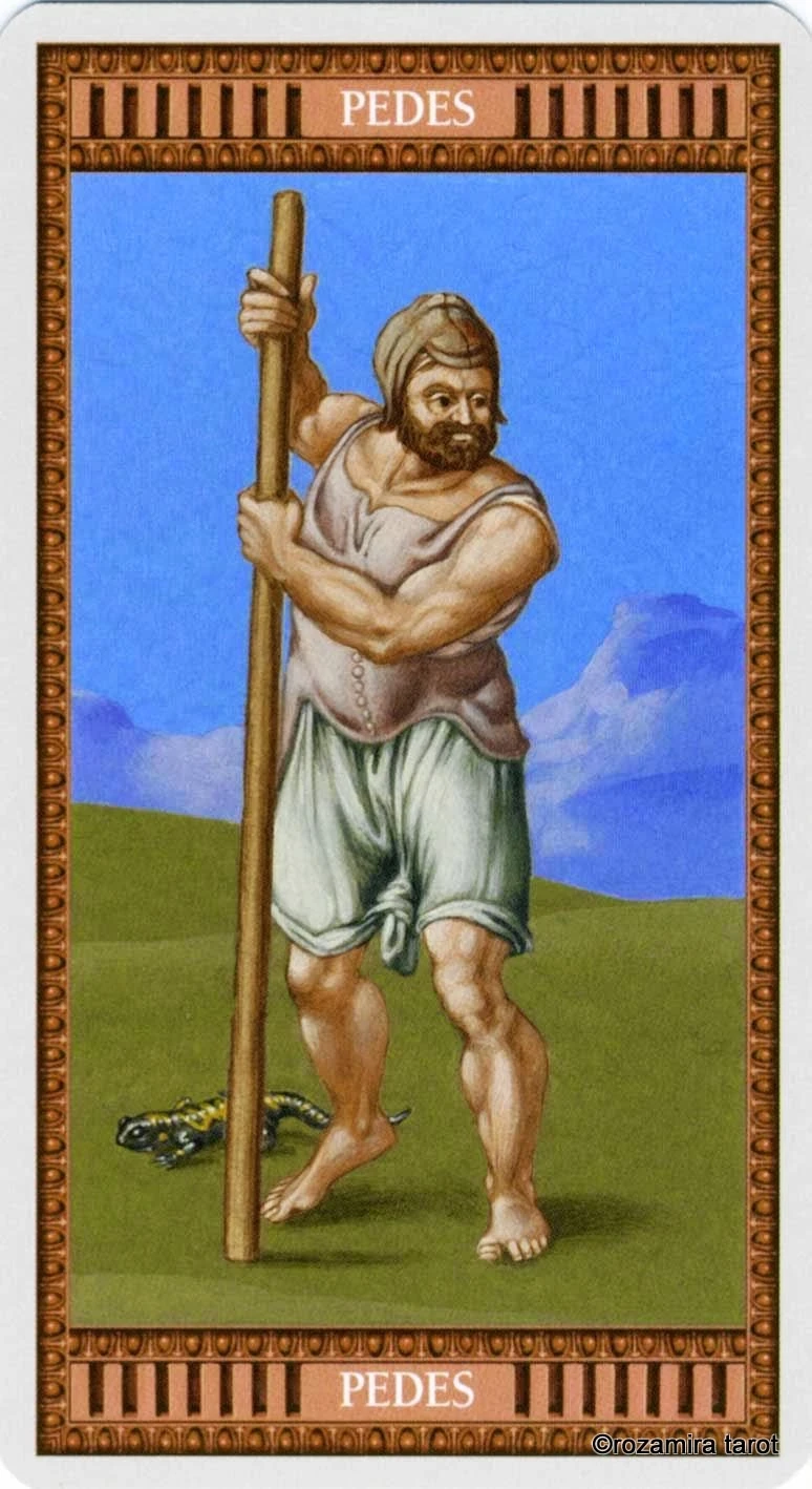 Page of Wands card from the Michelangelo Tarot deck