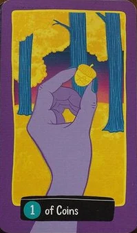 Ace of Coins - Midnight City Tarot - Jackie Gillies