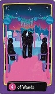 Four of Wands - Midnight City Tarot - Jackie Gillies