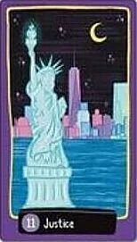Justice - Midnight City Tarot - Jackie Gillies