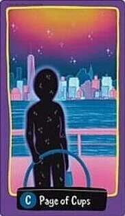 Page of Cups - Midnight City Tarot - Jackie Gillies