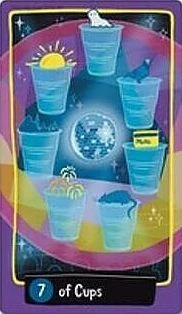 Seven of Cups - Midnight City Tarot - Jackie Gillies