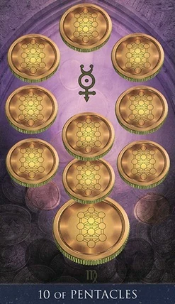 10 of Pentacles - Millenium Thoth Tarot - Renata Lechner