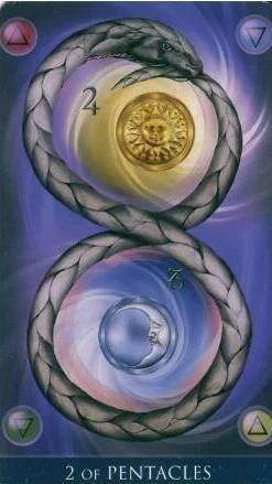 2 of Pentacles - Millenium Thoth Tarot - Renata Lechner