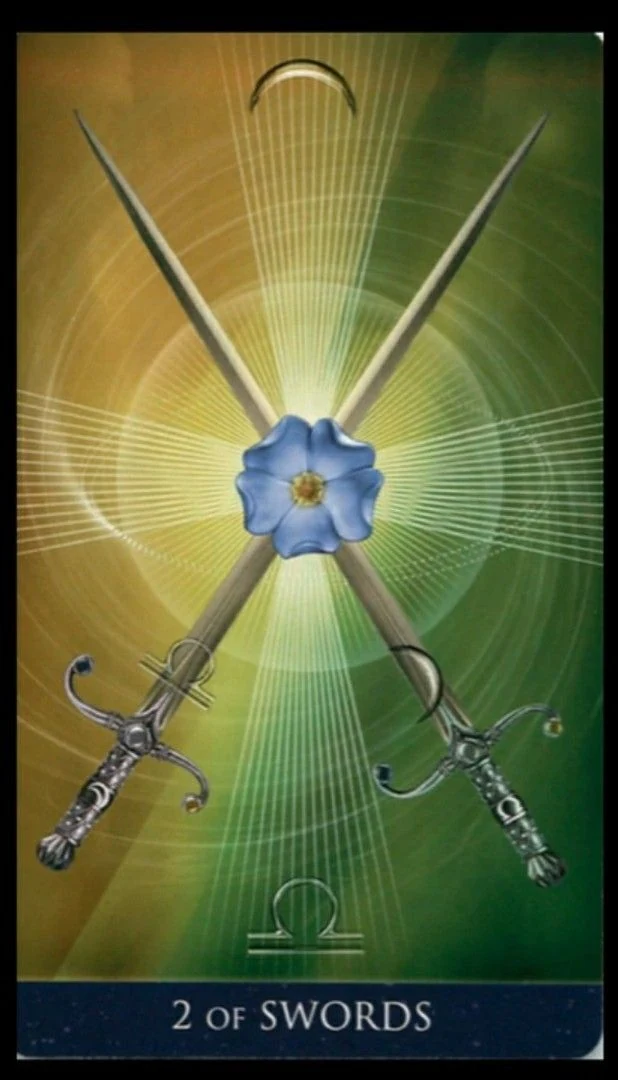 2 of Swords - Millenium Thoth Tarot - Renata Lechner