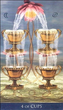4 of Cups - Millenium Thoth Tarot - Renata Lechner