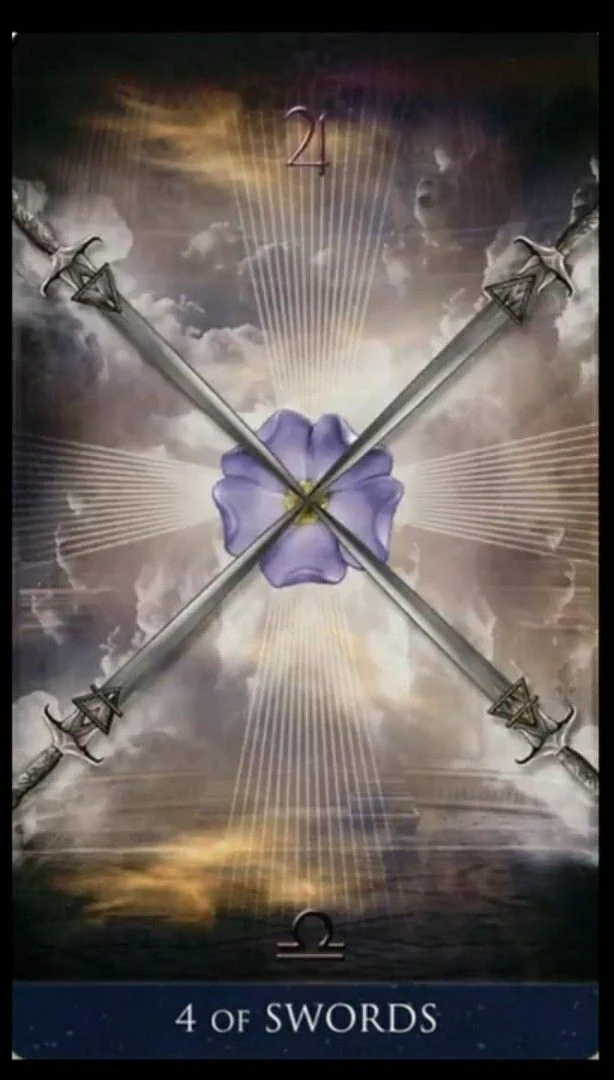 4 of Swords - Millenium Thoth Tarot - Renata Lechner