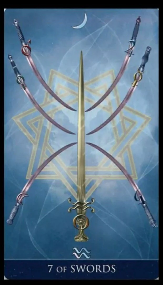 7 of Swords - Millenium Thoth Tarot - Renata Lechner