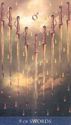 9 of Swords - Millenium Thoth Tarot - Renata Lechner