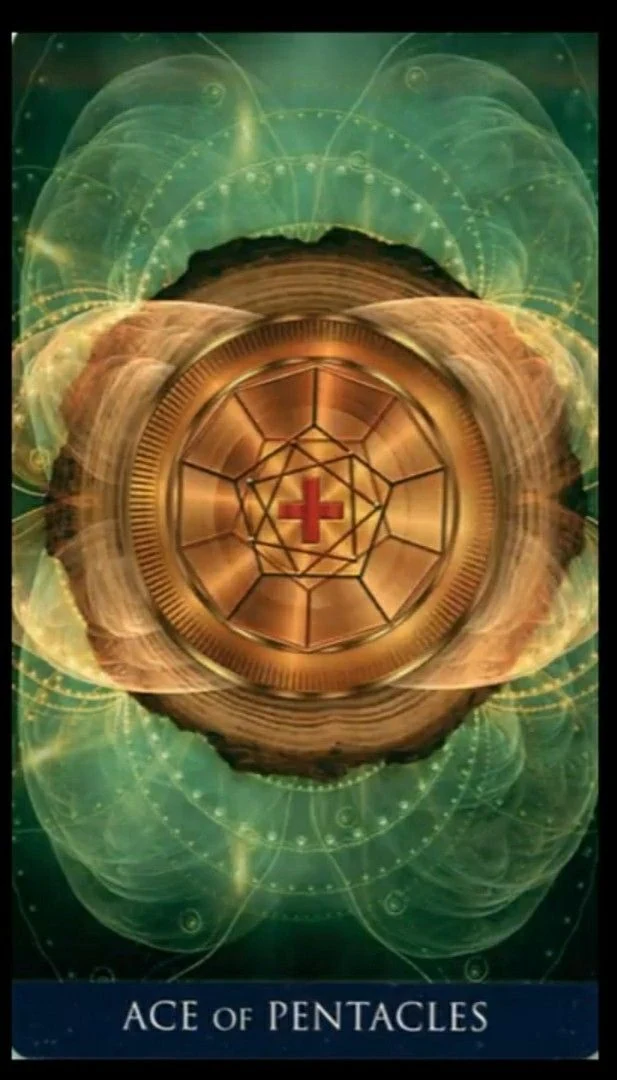 Ace of Pentacles - Millenium Thoth Tarot - Renata Lechner