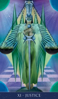 Justice - Millenium Thoth Tarot - Renata Lechner