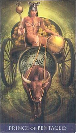 Prince of Pentacles - Millenium Thoth Tarot - Renata Lechner