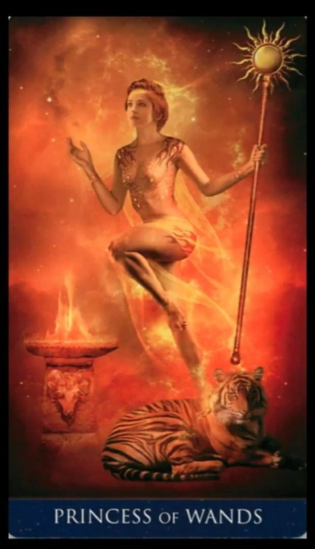 Princess of Wands - Millenium Thoth Tarot - Renata Lechner