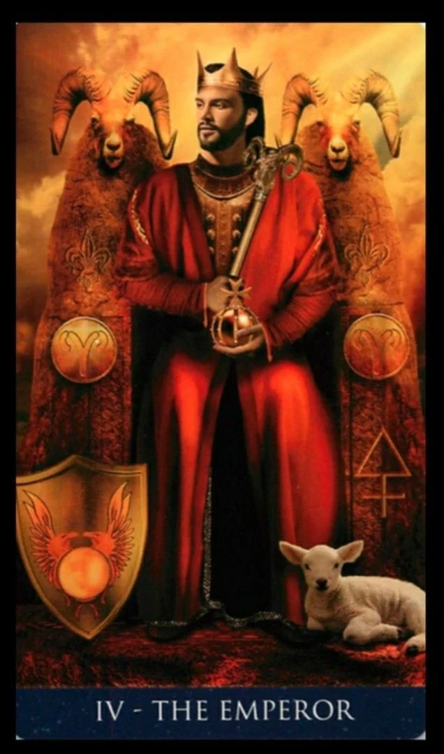 The Emperor - Millenium Thoth Tarot - Renata Lechner